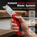 ✅ Multi-Functional Heavy Duty Scraper（sharp blade【likely reversible/replaceable】· heavy-duty ergo non-slip handle · multi-use: paint/caulk/adhesive/stickers/wallpaper/baked trays · extra blades or dual-head【PDP confirm】· pegboard hang-hole）