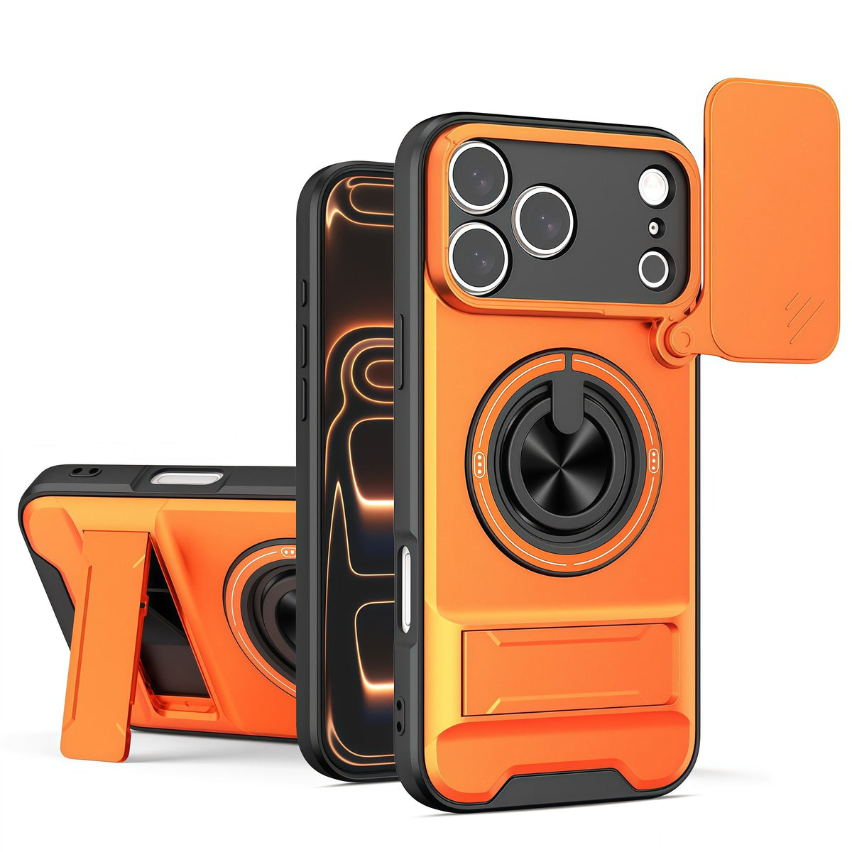 MagSafe Sliding Camera Shield Case™ – Magnetic Ring Stand & Full Protection