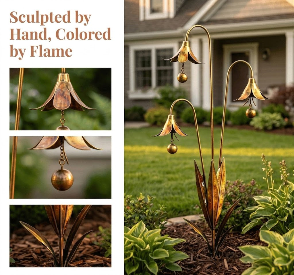 Light Up Your Garden with Copper Bluebell Flowers 🍃  Add a touch of elegance, whimsy, and gentle melody to your outdoor space.