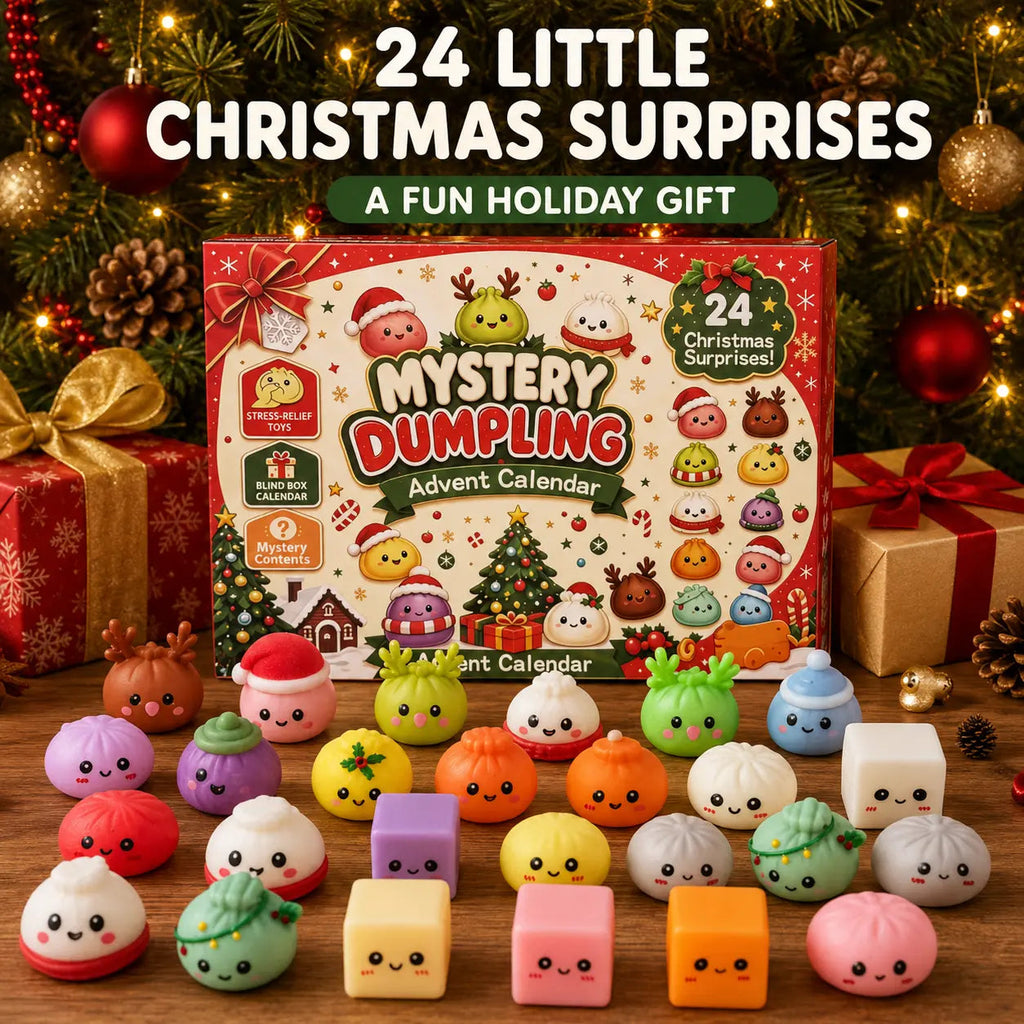 24-Day Mystery Dumpling Squishy Advent Calendar 🎄