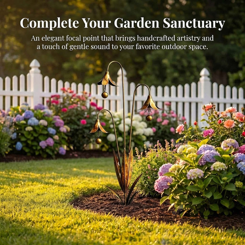 Light Up Your Garden with Copper Bluebell Flowers 🍃  Add a touch of elegance, whimsy, and gentle melody to your outdoor space.