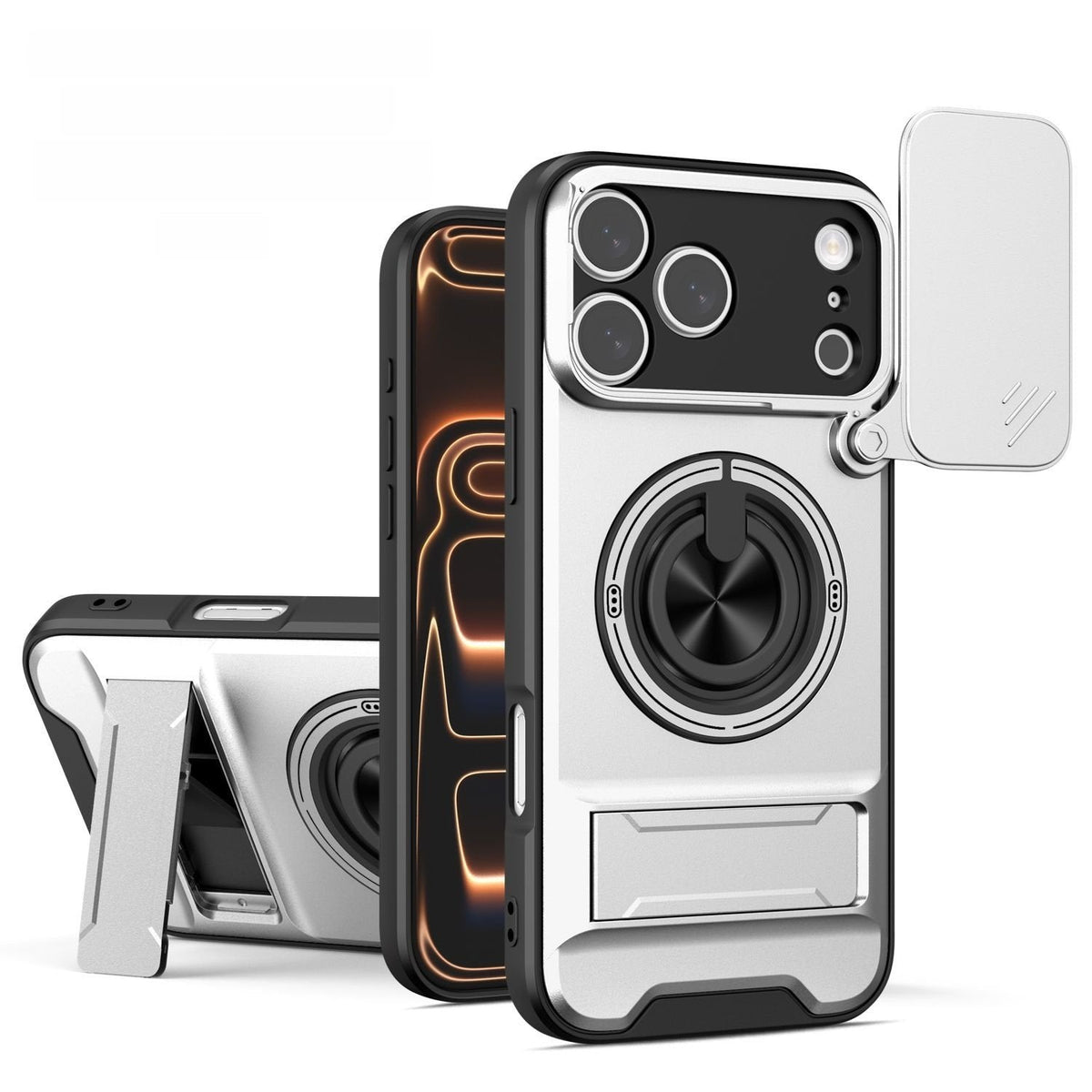 MagSafe Sliding Camera Shield Case™ – Magnetic Ring Stand & Full Protection