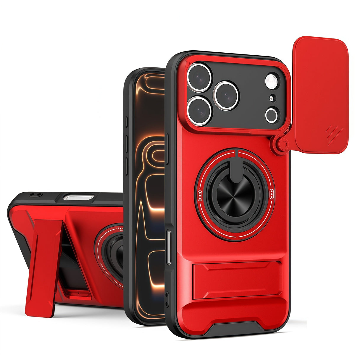 MagSafe Sliding Camera Shield Case™ – Magnetic Ring Stand & Full Protection