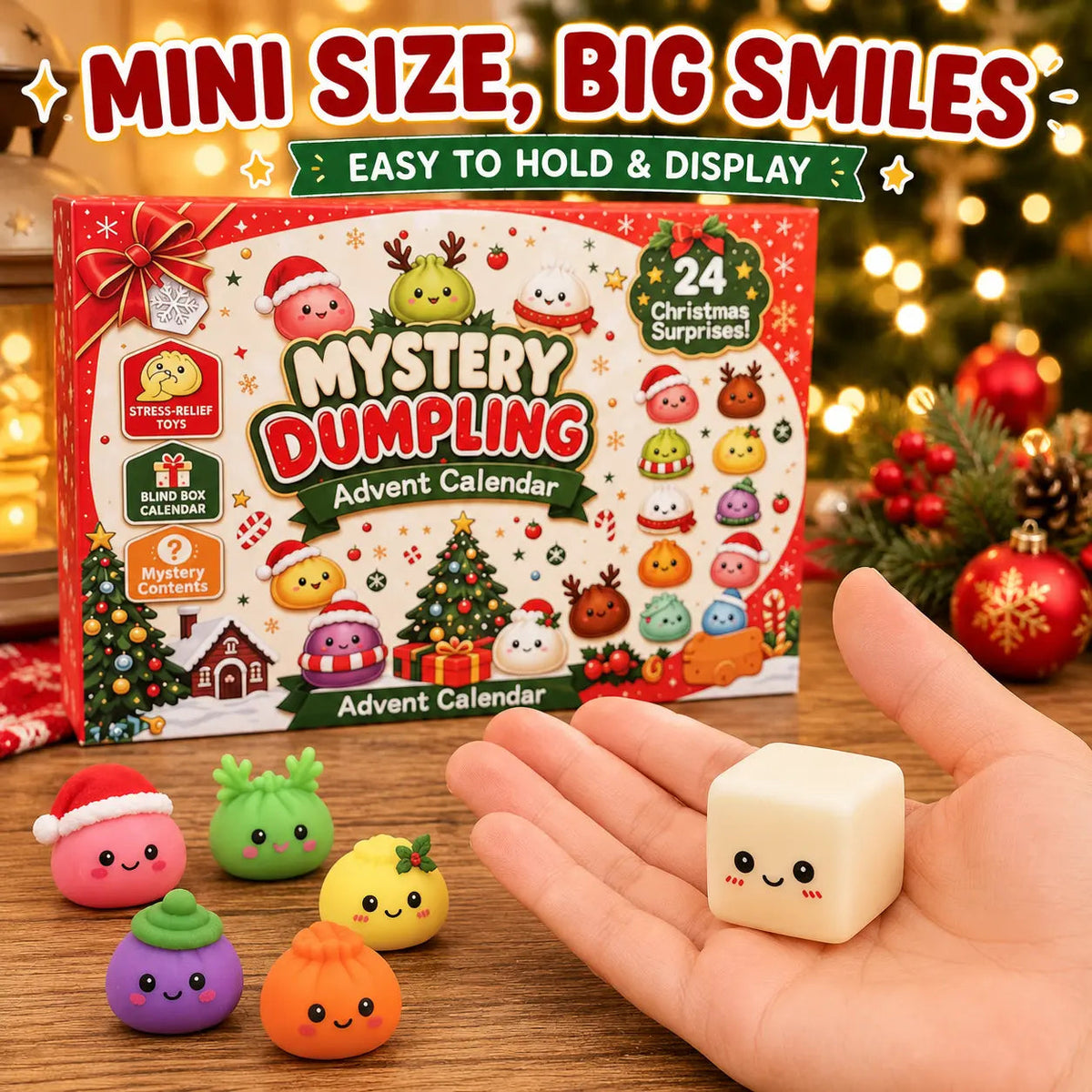 24-Day Mystery Dumpling Squishy Advent Calendar 🎄