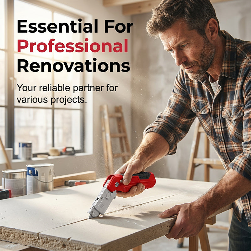 ✅ Multi-Functional Heavy Duty Scraper（sharp blade【likely reversible/replaceable】· heavy-duty ergo non-slip handle · multi-use: paint/caulk/adhesive/stickers/wallpaper/baked trays · extra blades or dual-head【PDP confirm】· pegboard hang-hole）