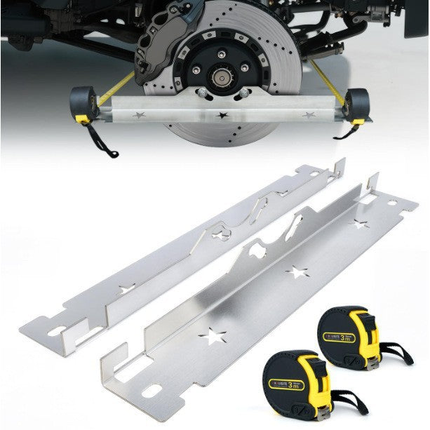Toe Alignment Tool Plates Heavy Duty Upgrade Stainless Steel Wheel Alignment Tool Plate, with Hanging Holes for Easy Wall-Mounted Storage