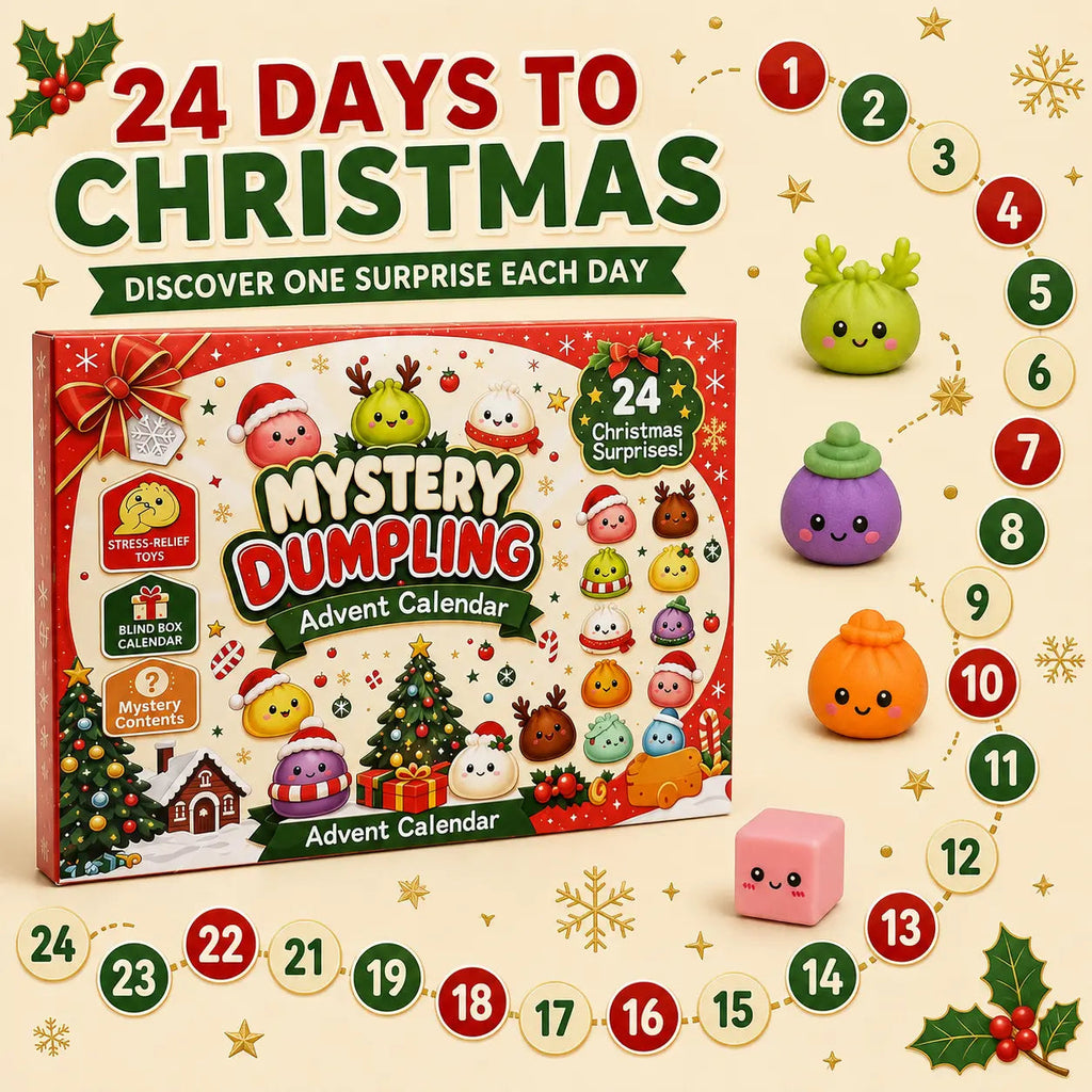 24-Day Mystery Dumpling Squishy Advent Calendar 🎄