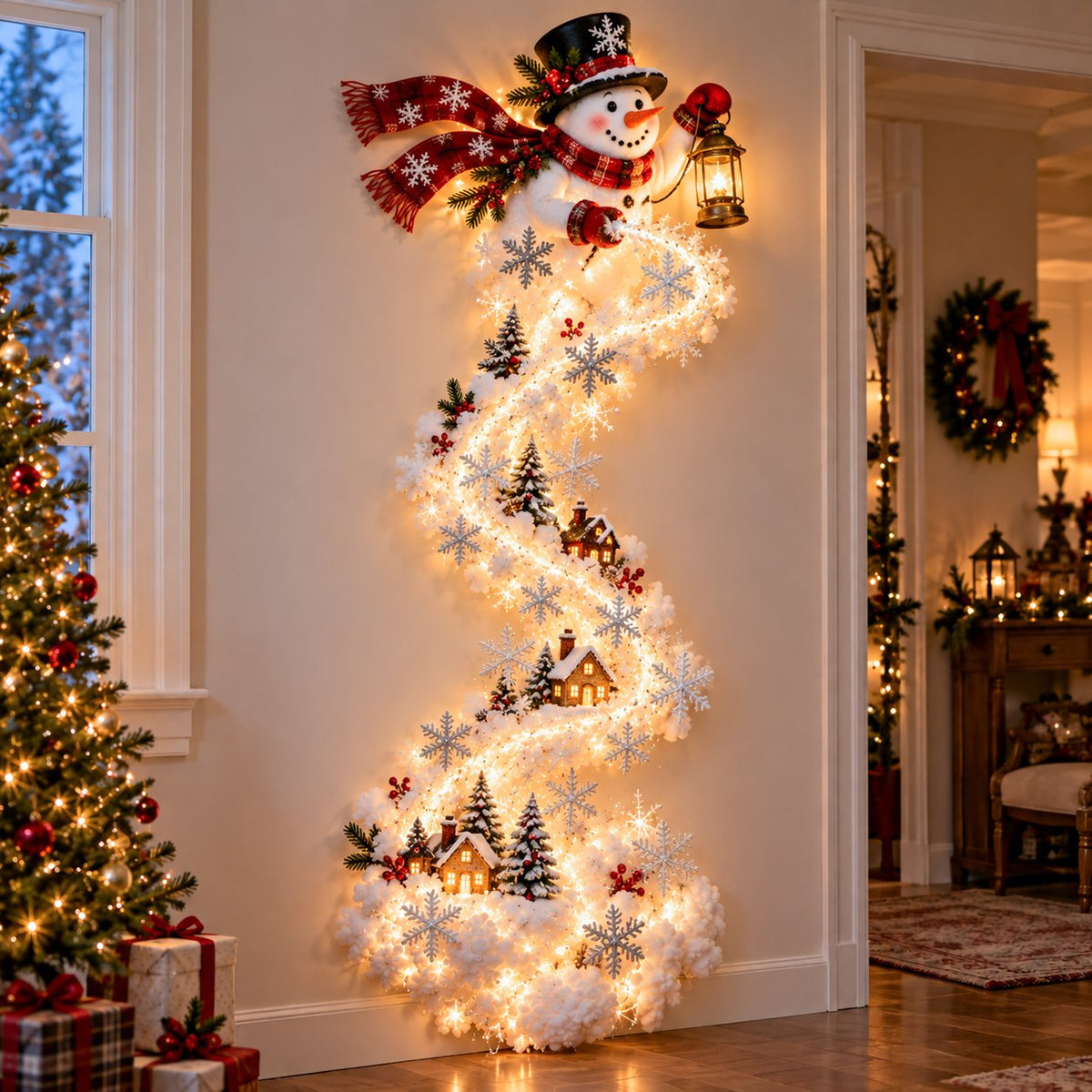 ✨Christmas Magic Trail Wall Light | Glowing Holiday Wall Décor