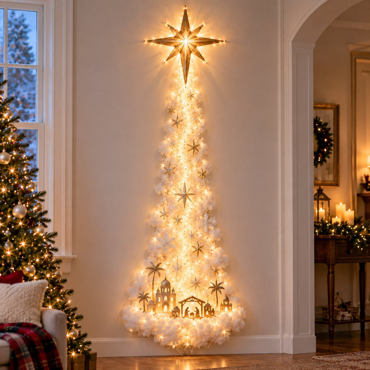 ✨Christmas Magic Trail Wall Light | Glowing Holiday Wall Décor