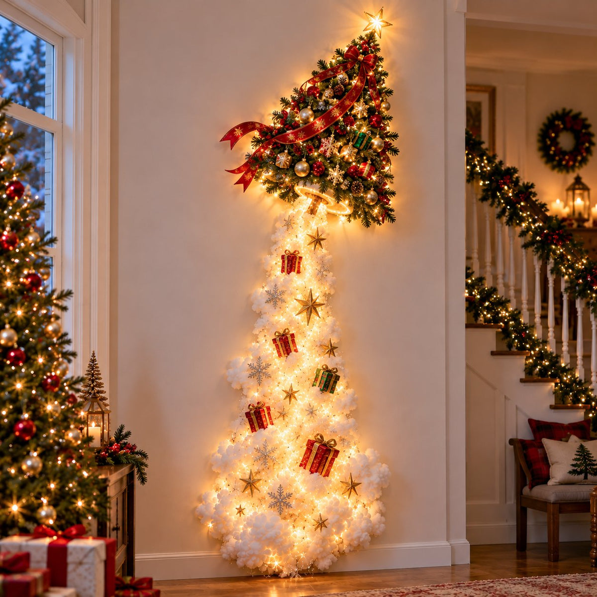 ✨Christmas Magic Trail Wall Light | Glowing Holiday Wall Décor
