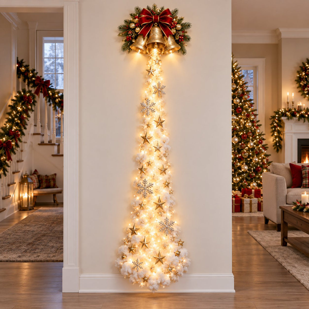 ✨Christmas Magic Trail Wall Light | Glowing Holiday Wall Décor