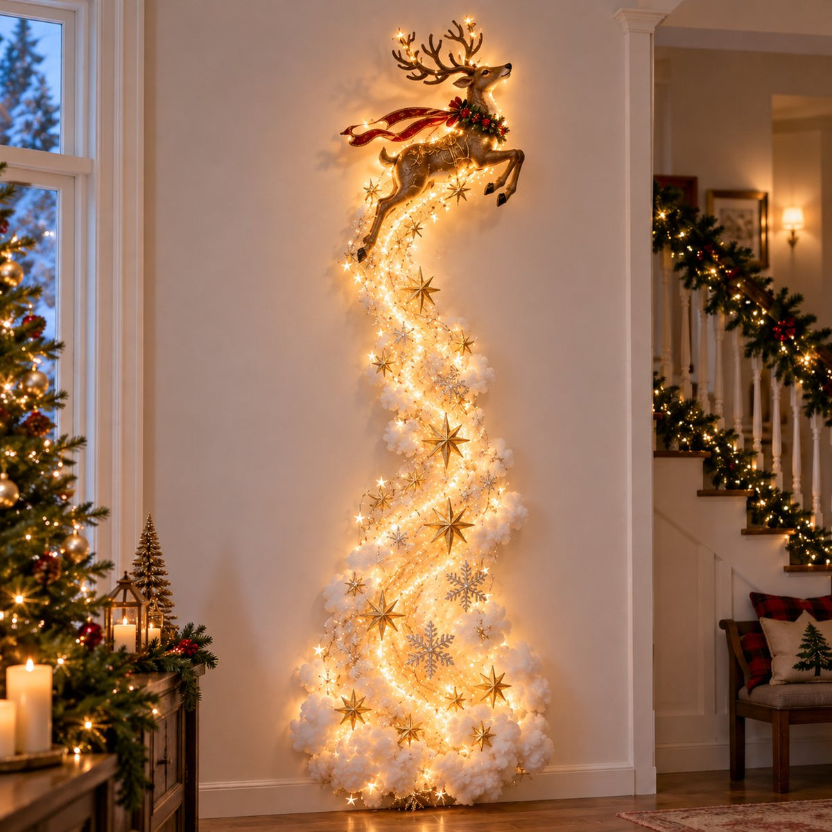 ✨Christmas Magic Trail Wall Light | Glowing Holiday Wall Décor