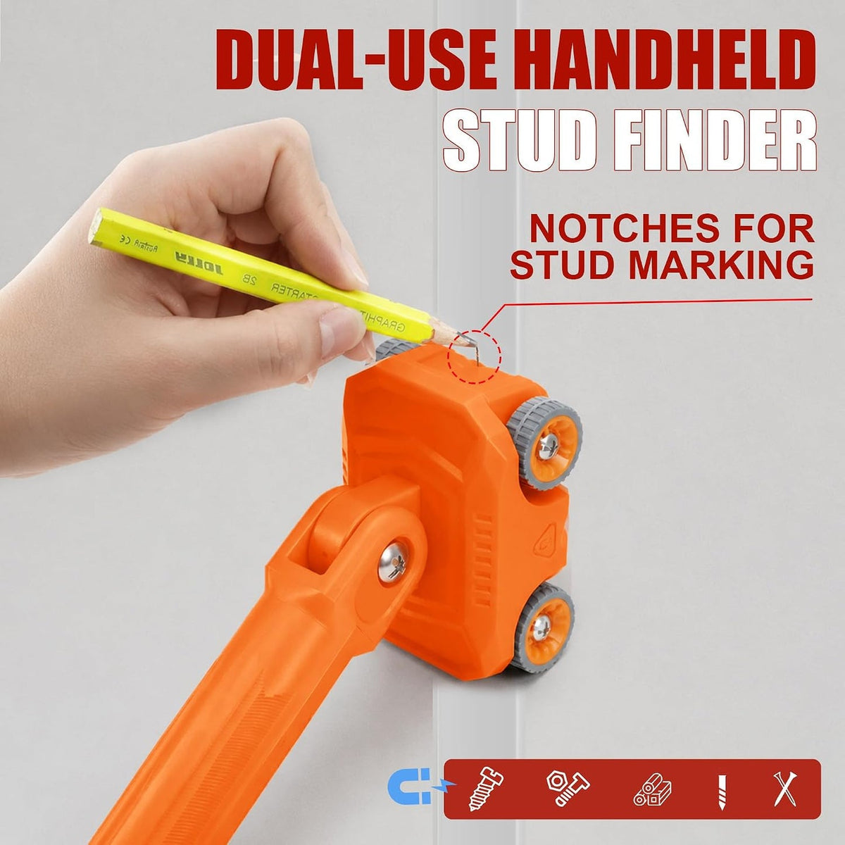 🧲Magnetic Wire Puller Kit with Stud-Finding Assist – Dual-Purpose Cable Fishing & Routing Tool