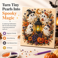 🎃 Create Your Own Spooky Halloween Wall Art DIY Pearl Craft Kit For A Cozy Halloween Night